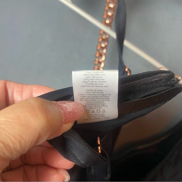 NEW LYSA Sexy PLUS Size 2X Black Cutout Swimsuit with Chain Accent - Picture 9 of 9